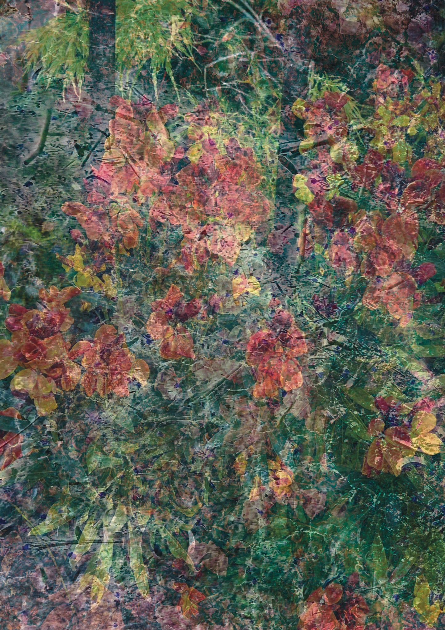 Layered Floral Postcard