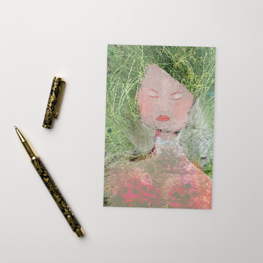Nature Lady Greeting Card / Postcard