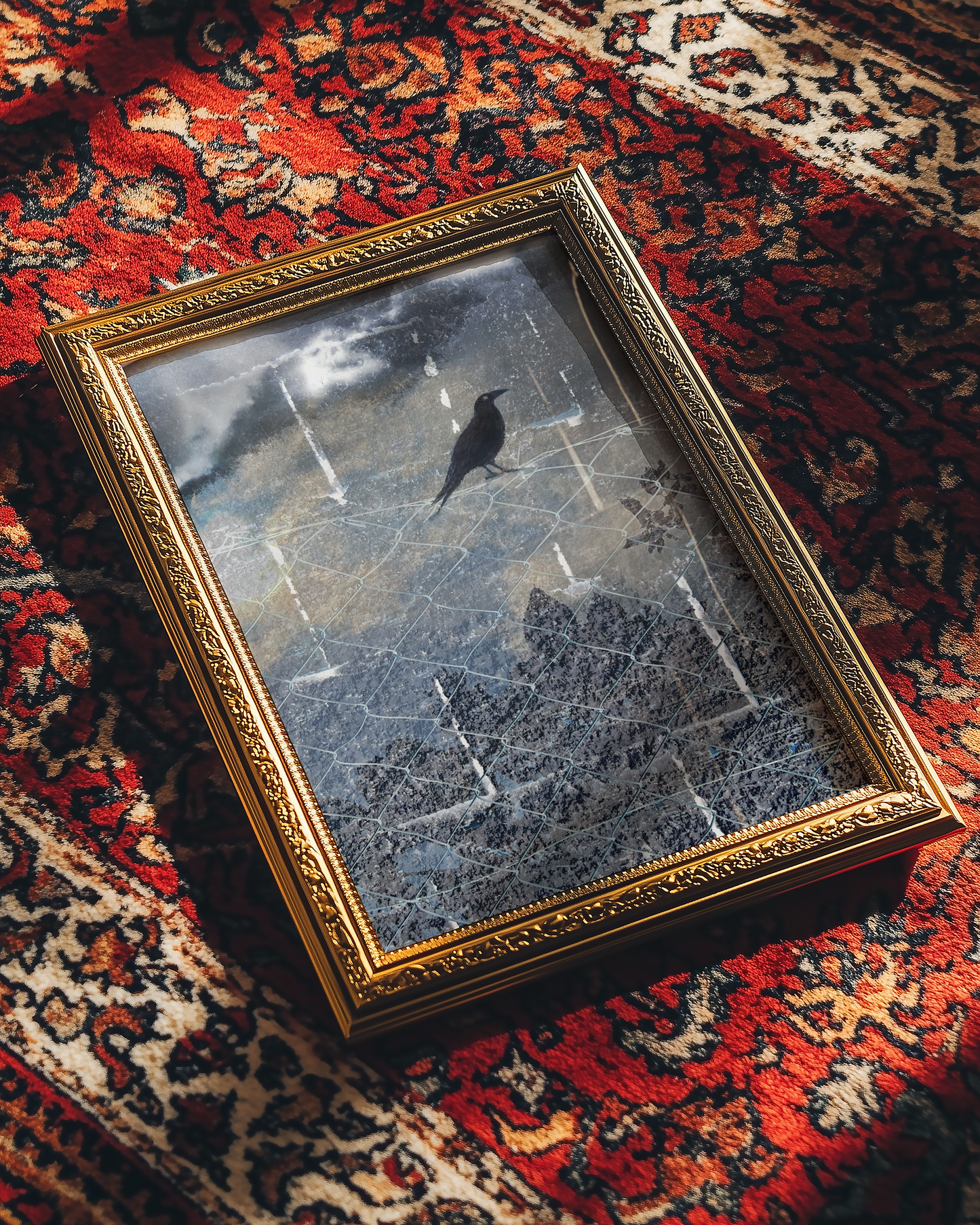 Gothic Crow Poster – Moody Black Bird Wall Art