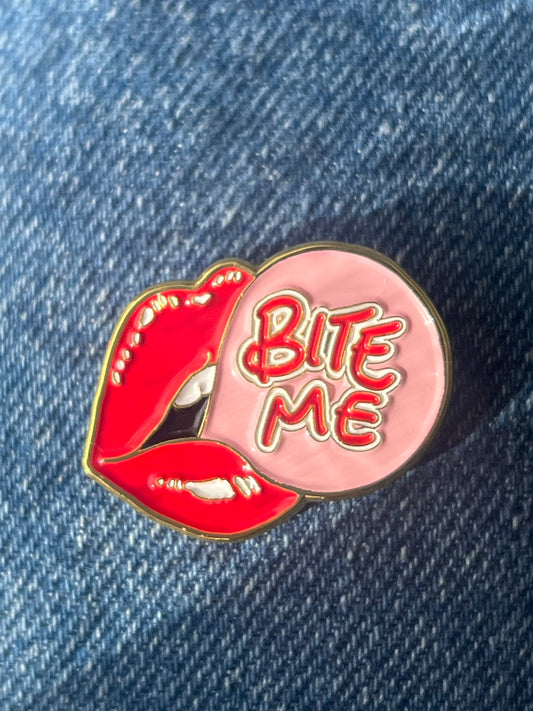 Lips Enamel Bubblegum Pin