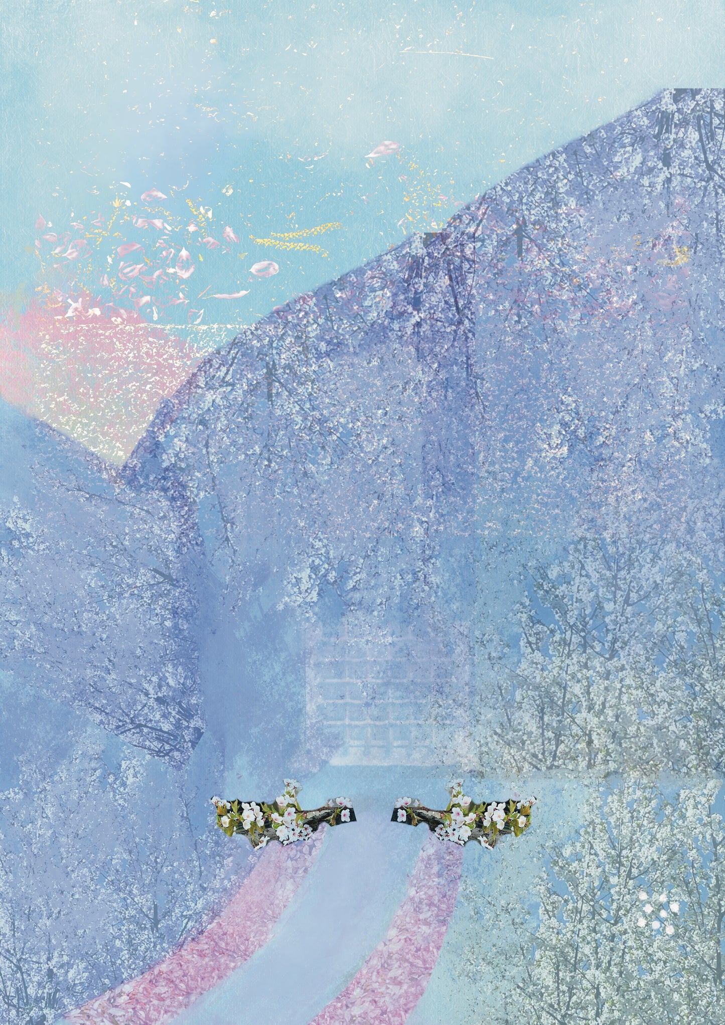 Ethereal Whispering Trees Greeting Card/Postcard