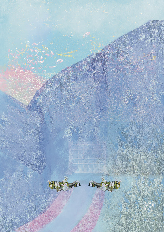 Ethereal Whispering Trees Greeting Card/Postcard