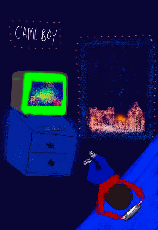 Retro Game Boy Greeting Card