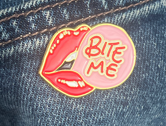 Lips Enamel Bubblegum Pin