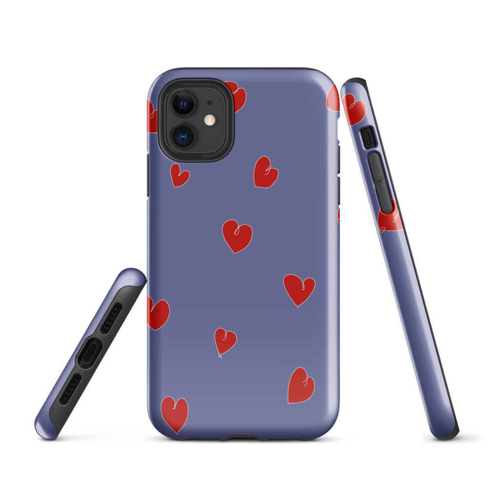 Lilac Candy Heart iPhone Cover